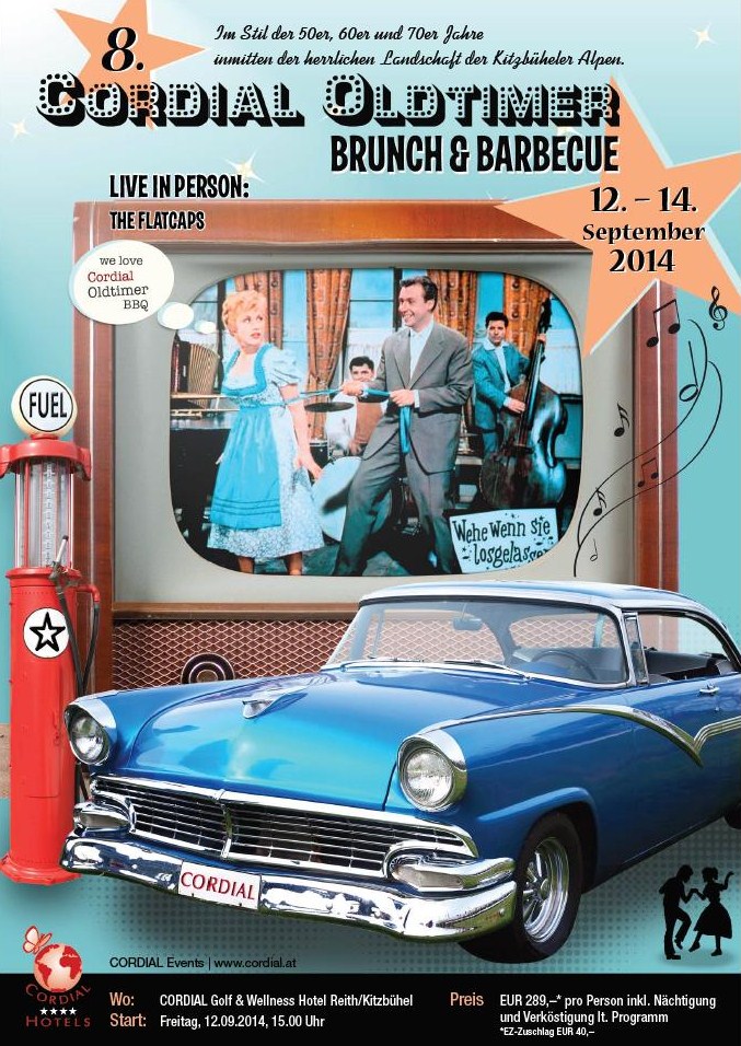 Kitzbühel Reith 8. CORDIAL Oldtimer Brunch Barbecue 12- 14. Sept. 2014