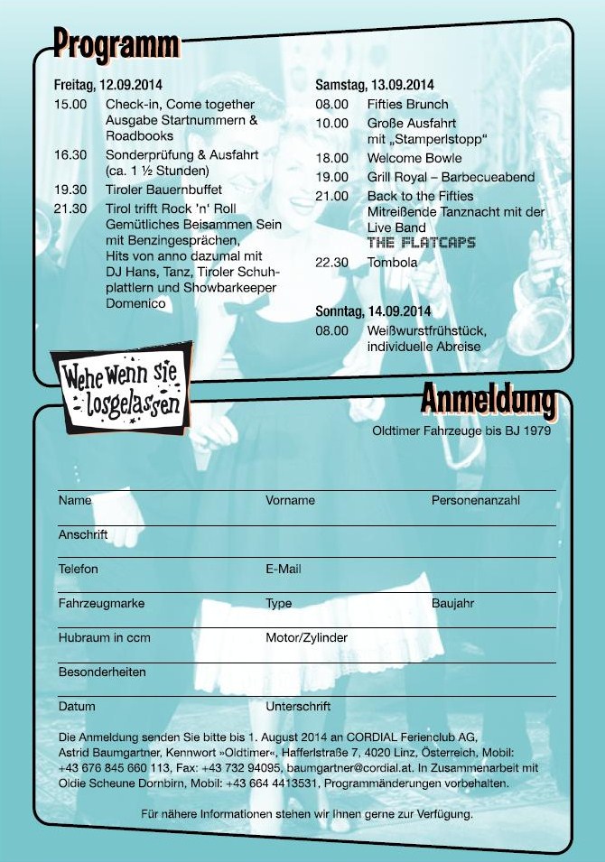 Kitzbühel Reith 8. CORDIAL Oldtimer Brunch Barbecue 12- 14. Sept. 2014 2