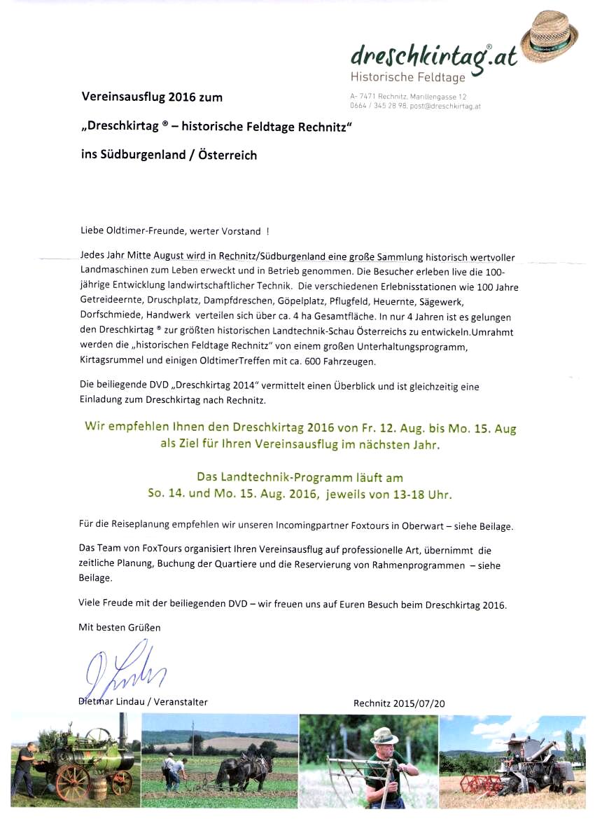 Rechnitz Dreschkirtag 14. u. 15. Aug. 2016 3